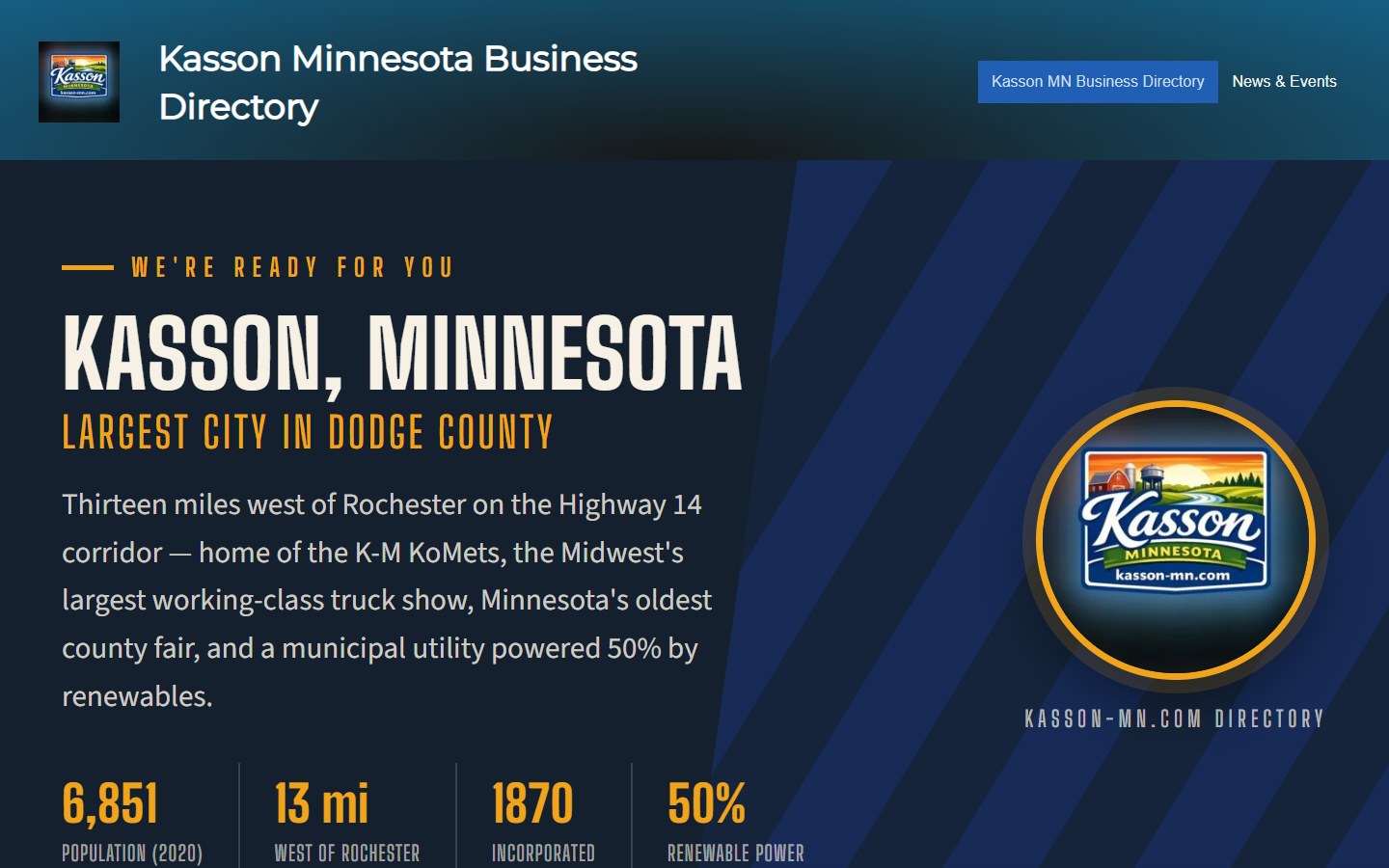 kasson-mn.com directory website by TIV360