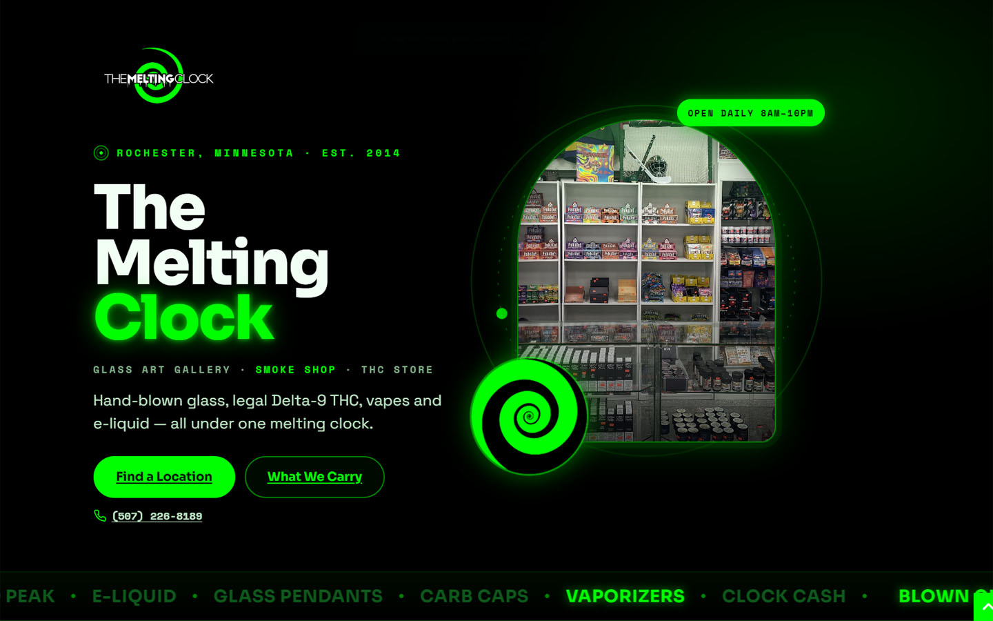 The Melting Clock Smoke Shop