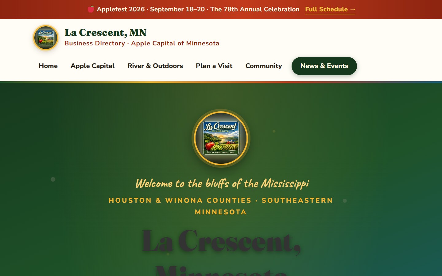 la-crescent-mn.com directory website by TIV360