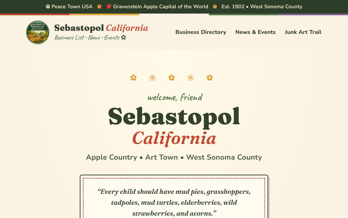 sebastopol-california.com directory website by TIV360